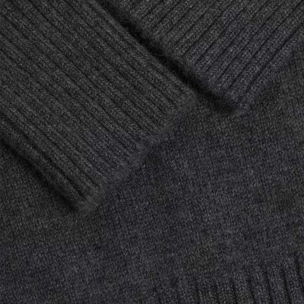 GREY CASHMERE TURTLENECK SWEATER
